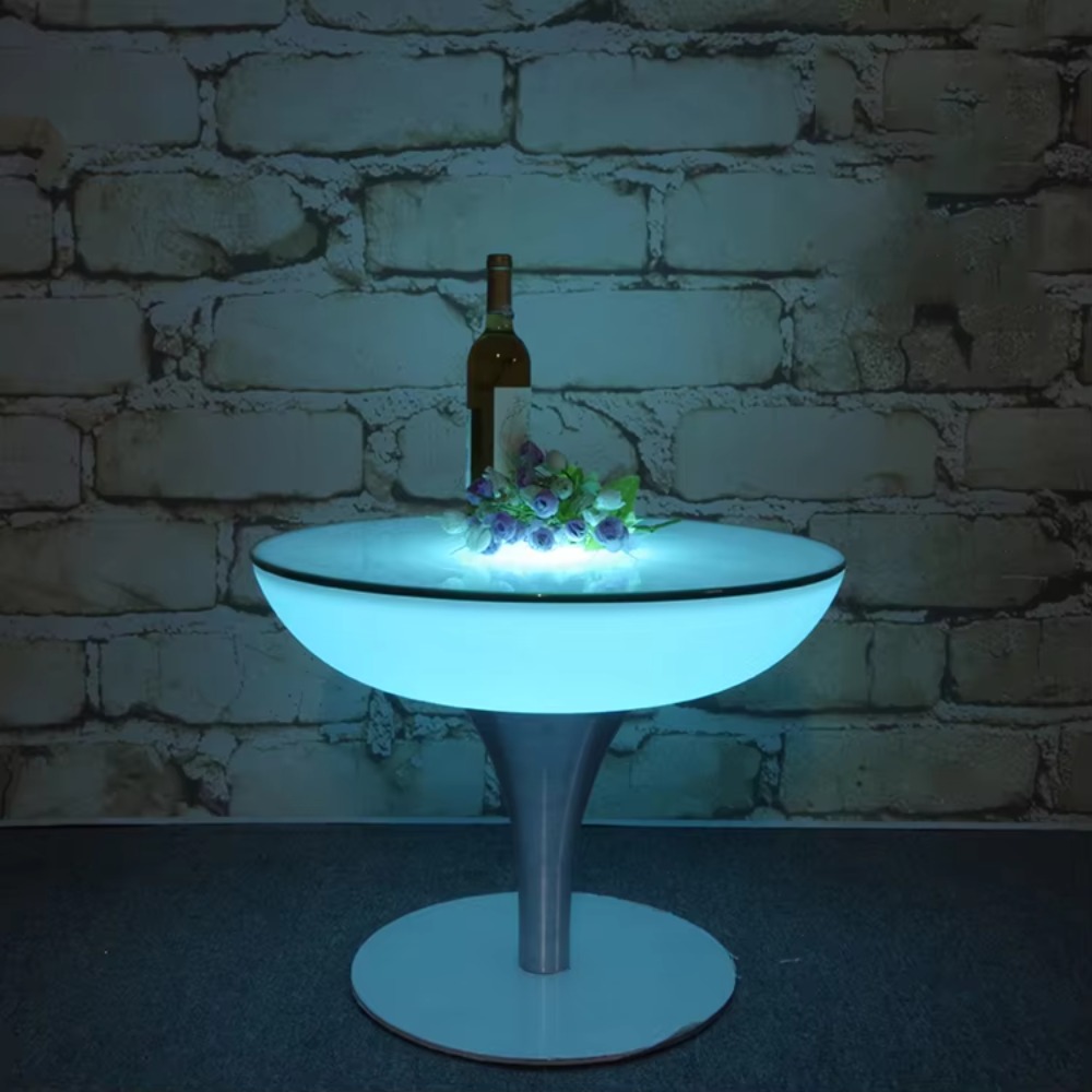 Home Bar Lounge - โต๊ะไฟ LED เปลี่ยนสี RGB โต๊ะฮุกก้าพร้อมไฟส่องสว่าง โต๊ะกาแฟ