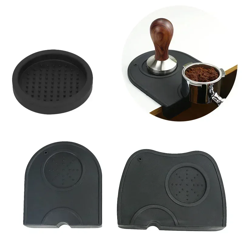 Home Bar Supplies - แผ่นรองกันลื่นสำหรับกดผงกาแฟ ทำจากซิลิโคน สำหรับเครื่องชงกาแฟเอสเพรสโซ่ ใช้ในบ้าน ร้านกาแฟ อุปกรณ์บาริสต้า