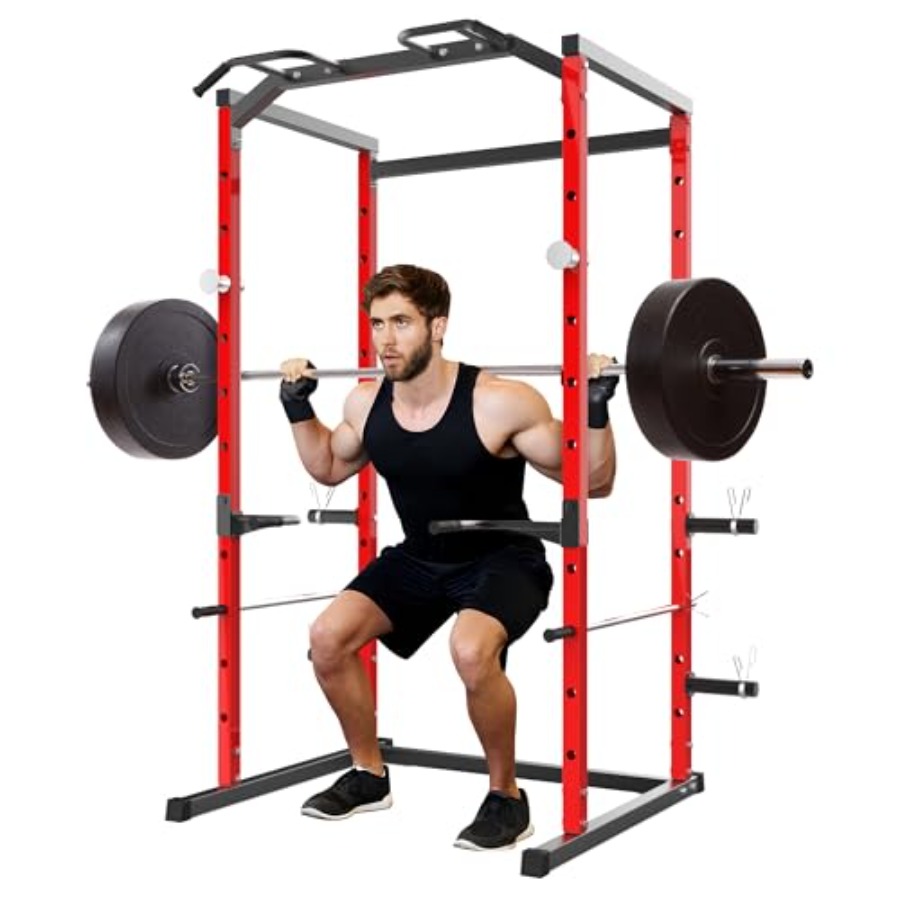 Home Bar And Gym - กรงยกน้ำหนักแบบ Heavy-Duty พร้อมบาร์โหน รับน้ำหนักได้ 1100 ปอนด์