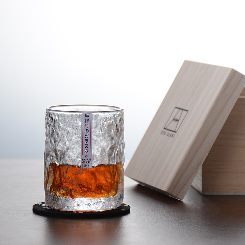 Old Fashioned Glass - แก้วเบียร์ทรงสูงฐานหนา EDO Crystal Glacier รุ่น First