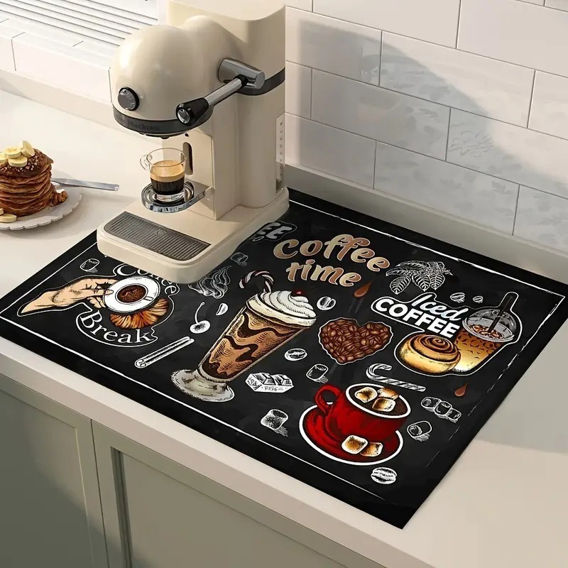แผ่นรองกาแฟ แผ่นรองซับน้ำ แผ่น - Bar Mat Rubber บทวิจารณ์และราคา
