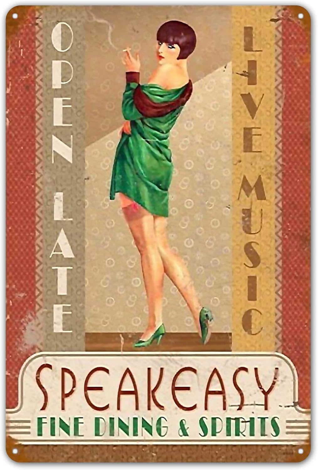 ป้ายโลหะวินเทจ Speakeasy ลายสา - Home Bar And Coffee บทวิจารณ์และราคา
