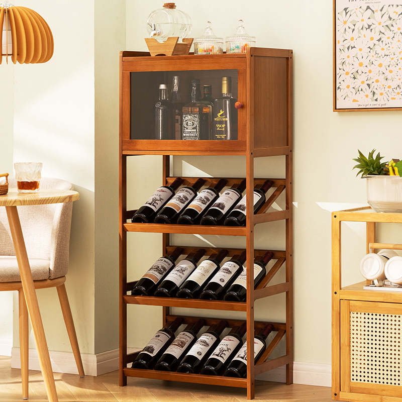 ไม้ไผ่ชั้นวางไวน์ 3/4 ชั้นอิสร - Home Bar Shelf บทวิจารณ์และราคา