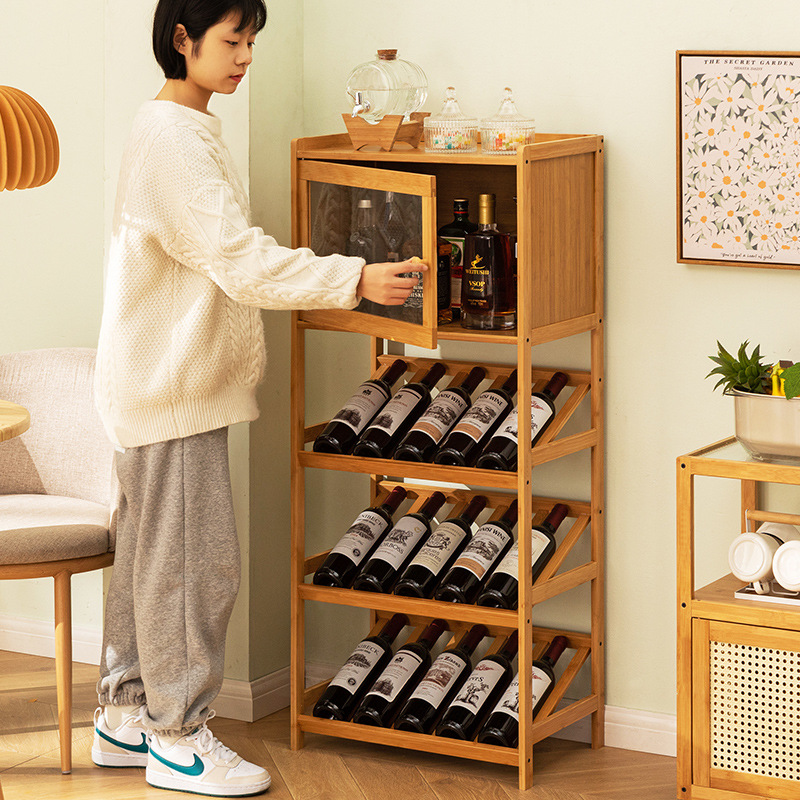 ไม้ไผ่ชั้นวางไวน์ 3/4 ชั้นอิสร - Home Bar Shelf บทวิจารณ์และราคา