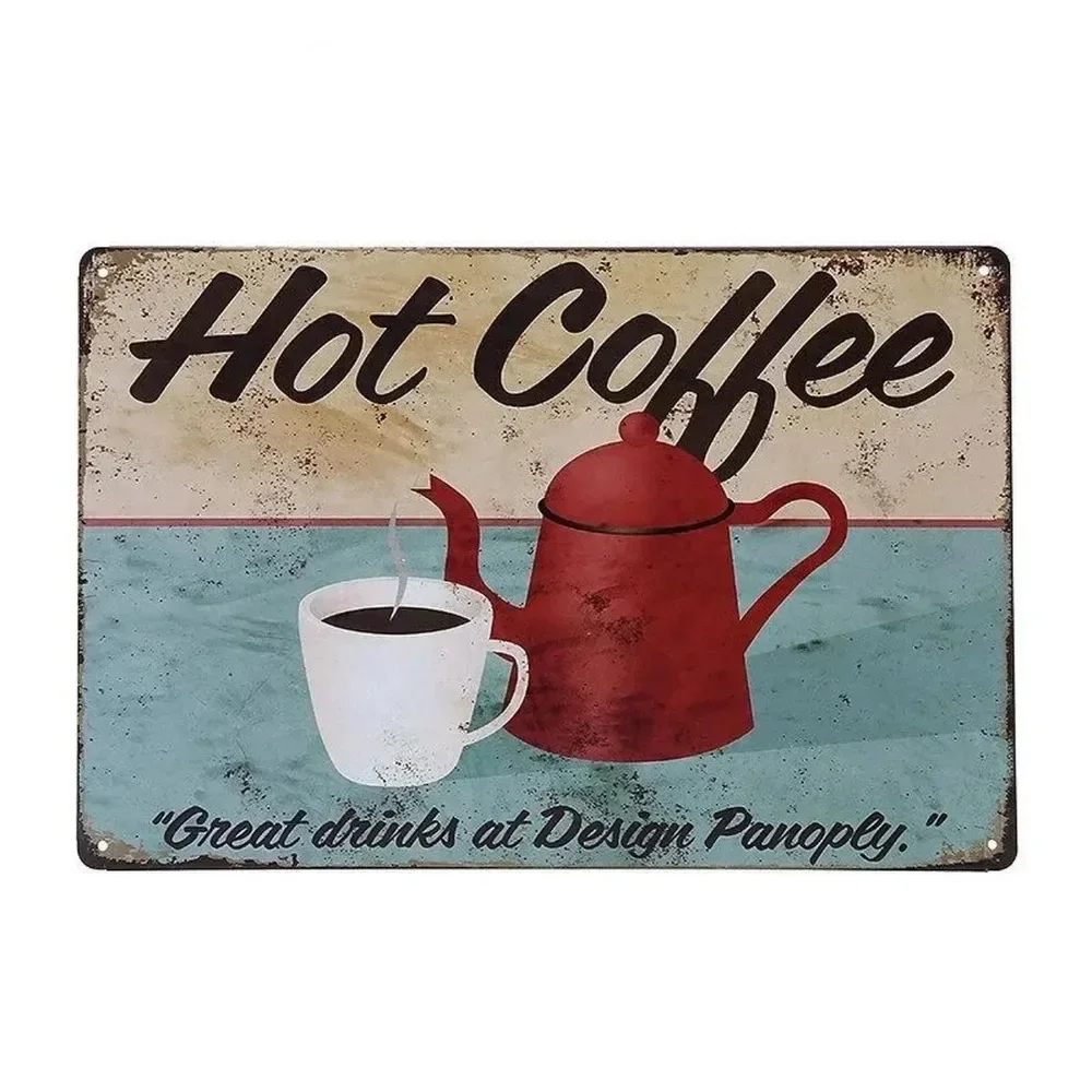ป้ายโลหะติดผนังลายกาแฟ ของตกแต - Home Bar And Coffee บทวิจารณ์และราคา
