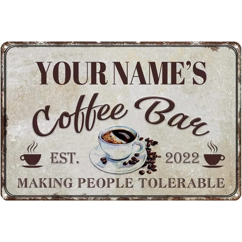 ป้ายโลหะสไตล์เรโทรสำหรับร้านกา - Home Bar And Coffee บทวิจารณ์และราคา