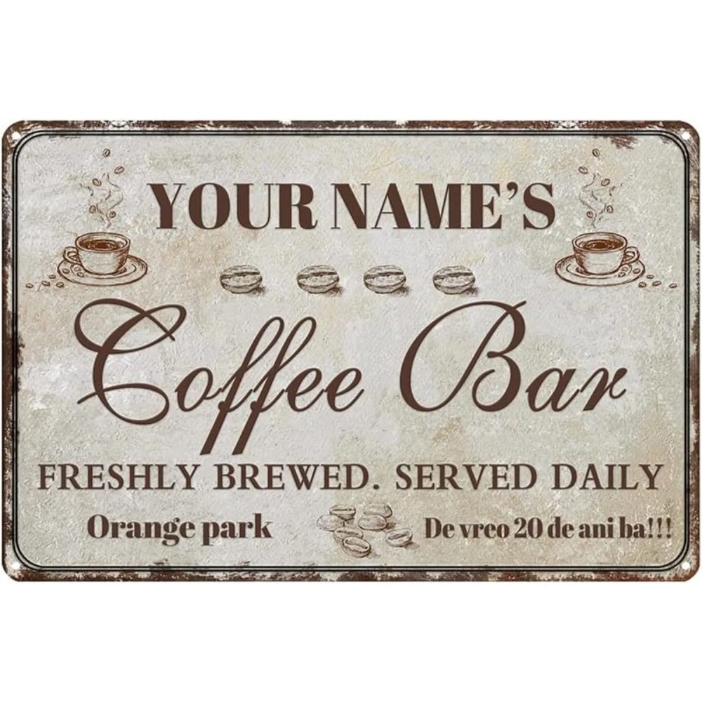 ป้ายโลหะสไตล์เรโทรสำหรับร้านกา - Home Bar And Coffee บทวิจารณ์และราคา