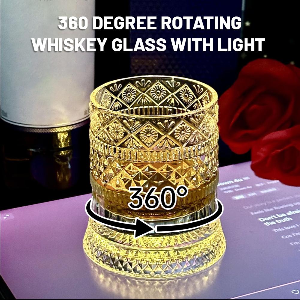 360 °   แก้ววิสกี้หมุนได้พร้อม - Old Fashioned Glass บทวิจารณ์และราคา