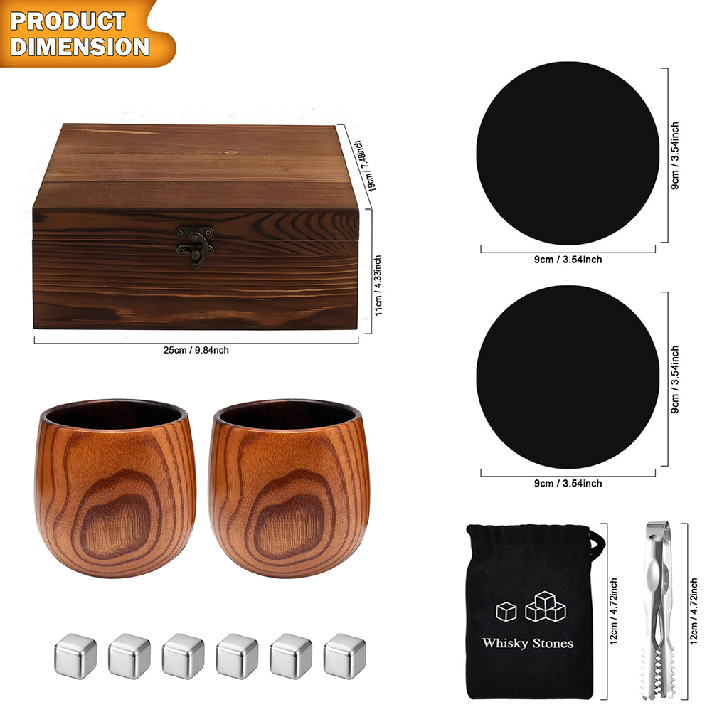 แก้วน้ำทรงโบราณพร้อมฐานไม้ งาน - Old Fashioned Glass บทวิจารณ์และราคา
