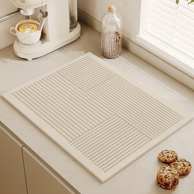 แผ่นรองซับน้ำไดอะตอมไมท์สีขาว  - Bar Mat Rubber บทวิจารณ์และราคา