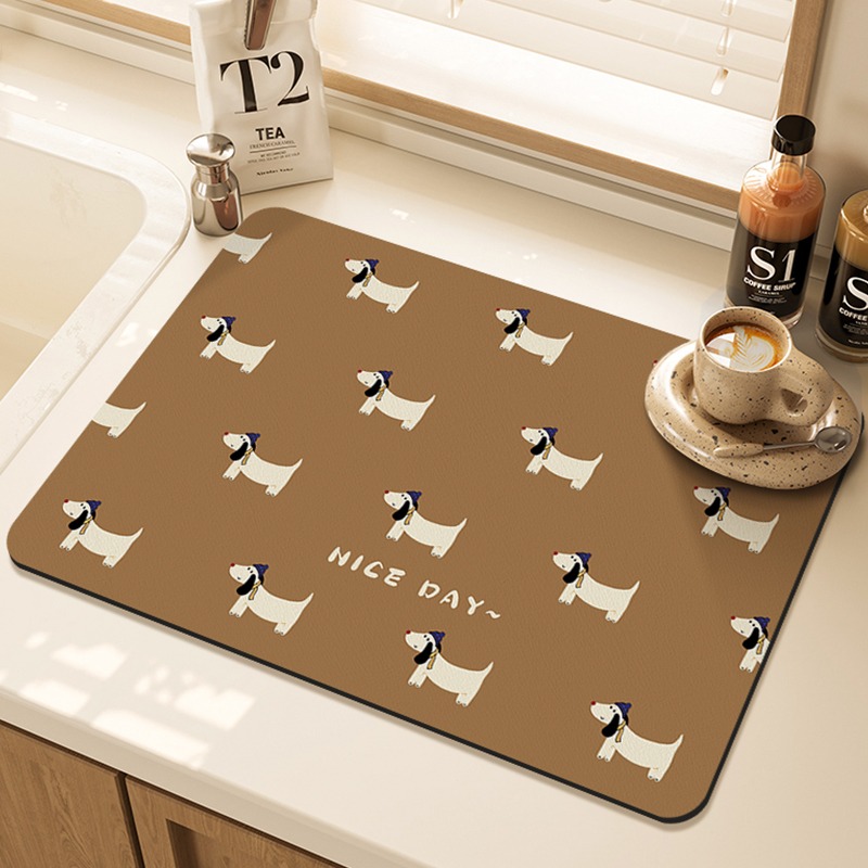 แผ่นรองจานลายการ์ตูนปั๊ก สำหรั - Bar Mat Rubber บทวิจารณ์และราคา