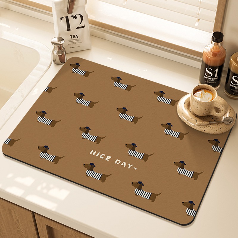 แผ่นรองจานลายการ์ตูนปั๊ก สำหรั - Bar Mat Rubber บทวิจารณ์และราคา