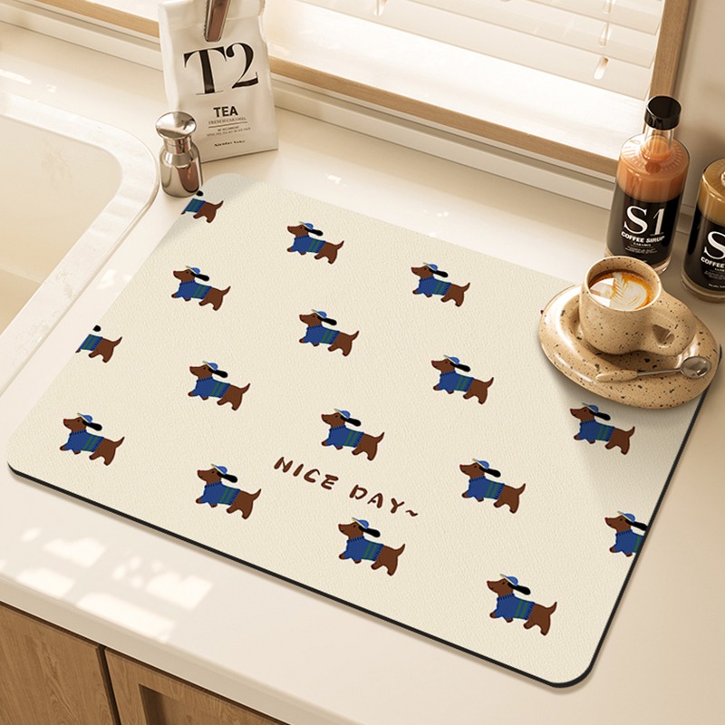 แผ่นรองจานลายการ์ตูนปั๊ก สำหรั - Bar Mat Rubber บทวิจารณ์และราคา