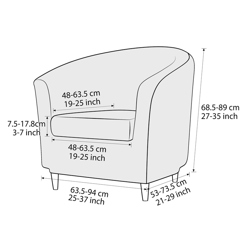ปลอกหุ้มเก้าอี้คลับสีพื้น ปลอก - Home Bar Lounge บทวิจารณ์และราคา