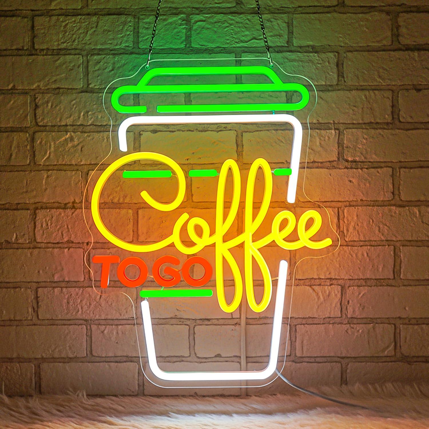 ป้ายไฟนีออนรูปกาแฟ ไฟ LED ปรับ - Home Bar And Restaurant บทวิจารณ์และราคา