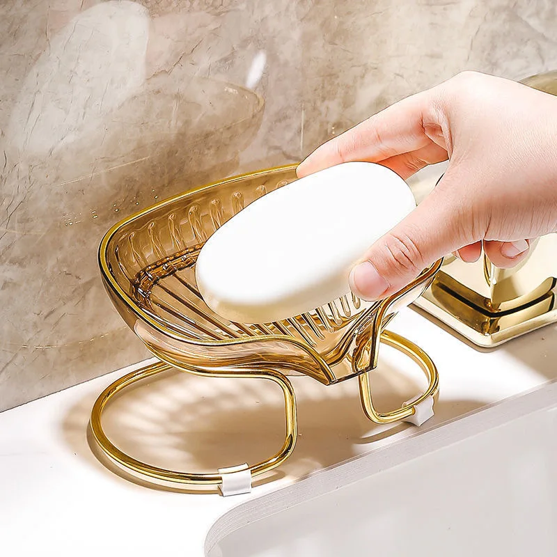 กล่องใส่สบู่แบบมีขอบสีทอง พร้อ - Home Bar Shelf บทวิจารณ์และราคา