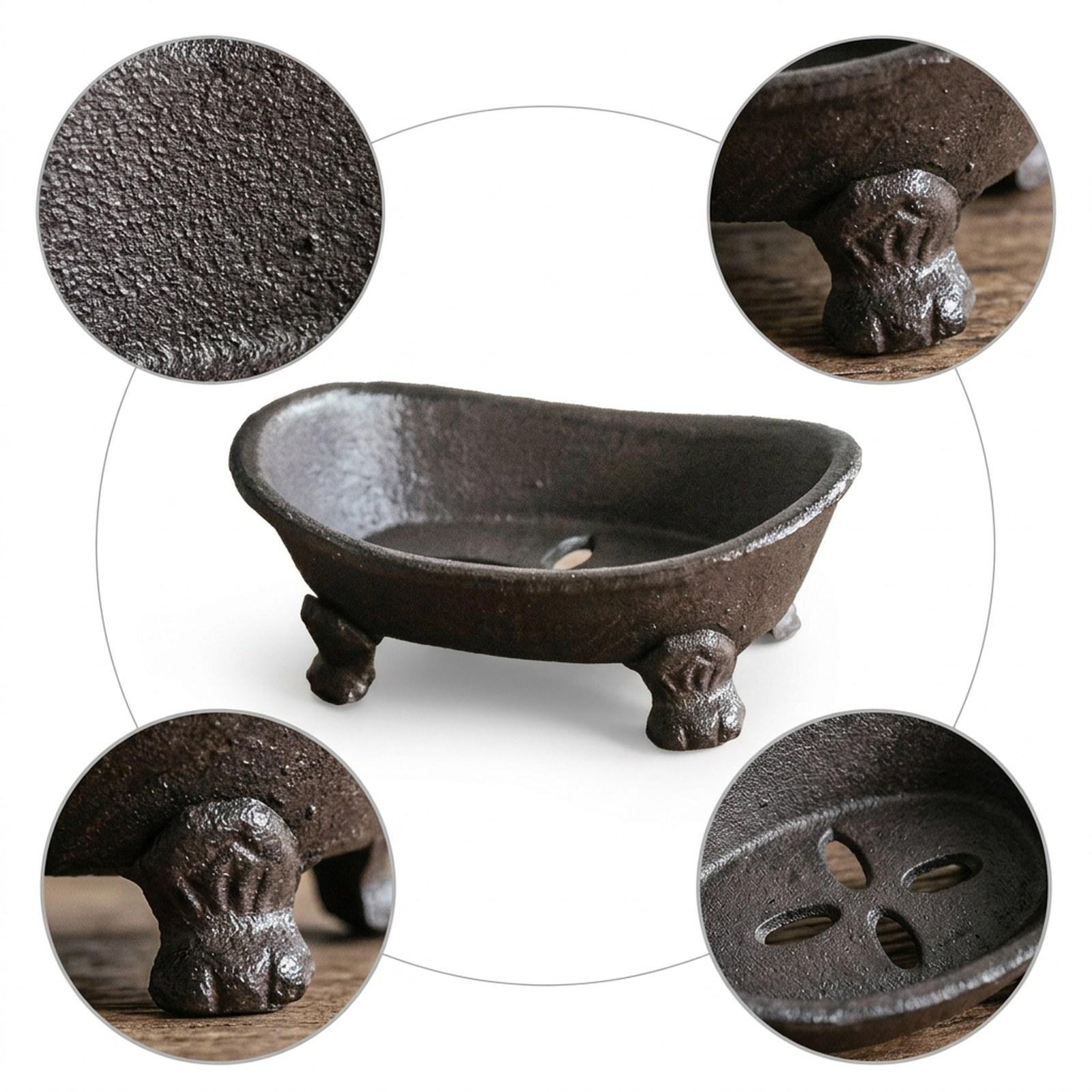ที่วางสบู่เหล็กหล่อแบบหนา ทนทา - Home Bar Sink บทวิจารณ์และราคา