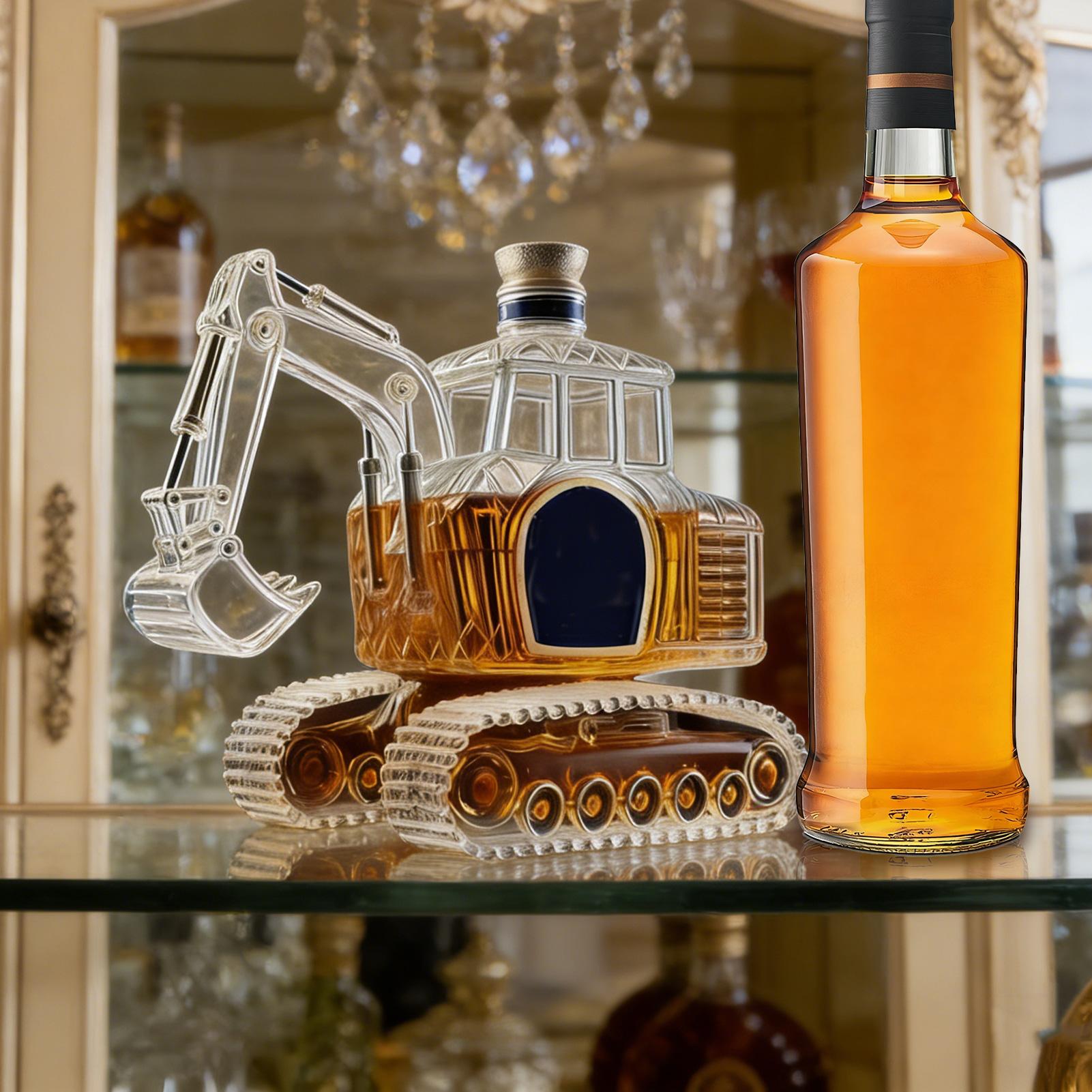 ขวดเหล้าวิสกี้รูปทรงรถขุดงานหน - Home Bar Supplies บทวิจารณ์และราคา