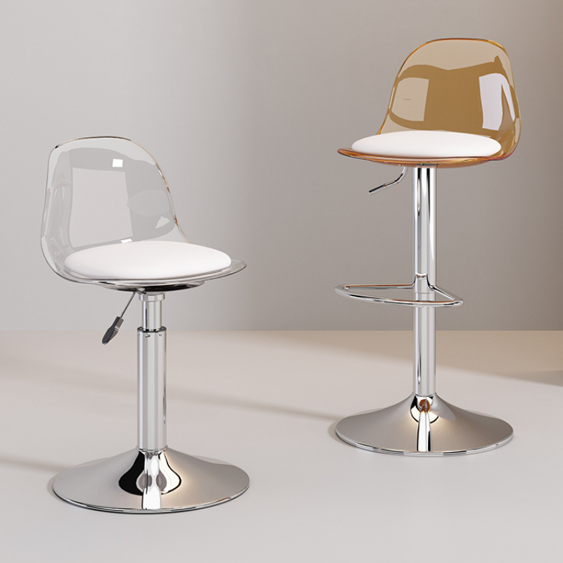 อะคริลิคโปร่งใสสตูลปรับความสูง - Home Bar Lounge บทวิจารณ์และราคา