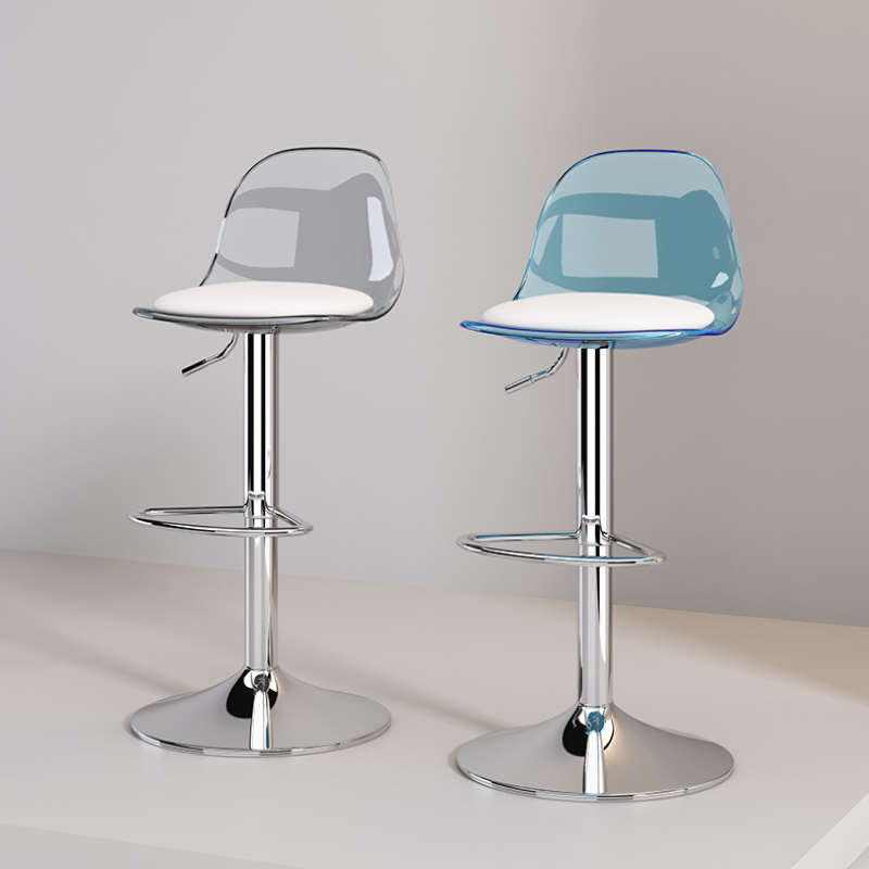 อะคริลิคโปร่งใสสตูลปรับความสูง - Home Bar Lounge บทวิจารณ์และราคา