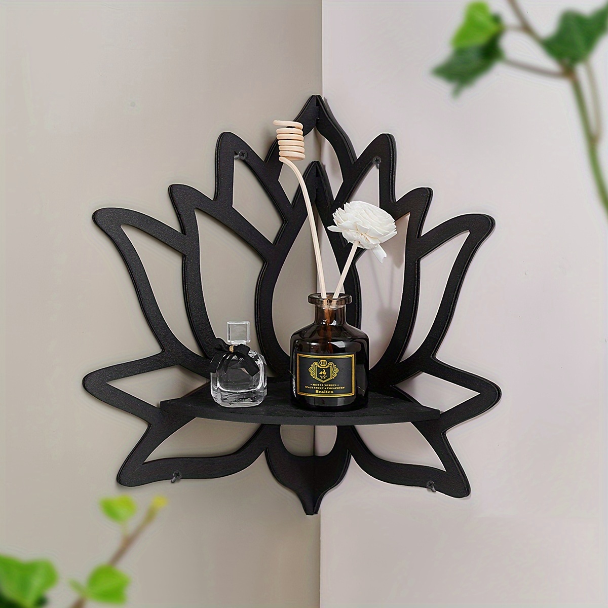 ชั้นวางของแบบลอยตัวรูปทรงดอกบั - Home Bar Shelf บทวิจารณ์และราคา