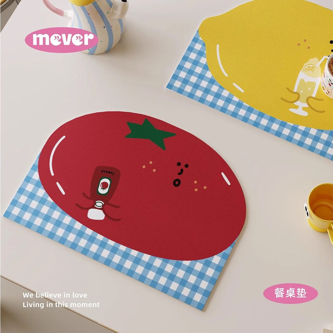 แผ่นรองแก้วน้ำหนังลายการ์ตูนกั - Bar Mat Rubber บทวิจารณ์และราคา