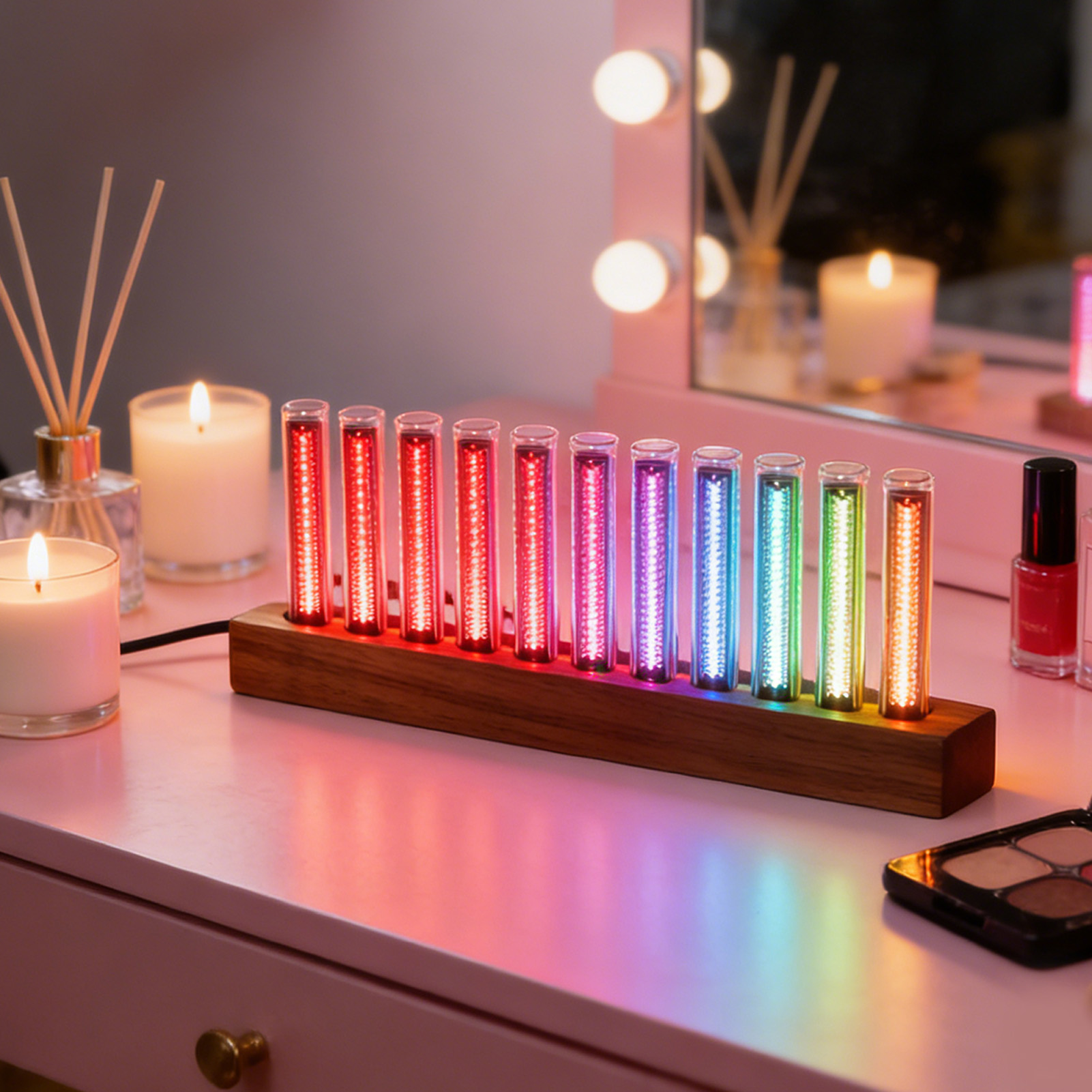 จอแสดงผลสเปกตรัมเพลง LED เครื่ - Home Bar Shelf บทวิจารณ์และราคา